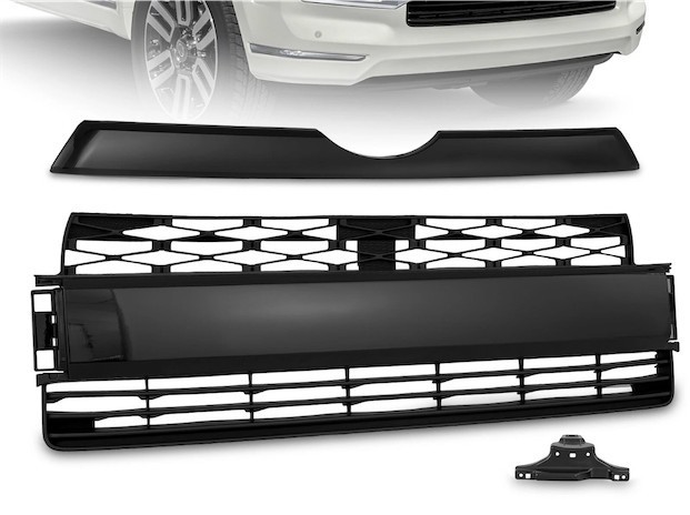 lot 171360 image: Front Bumper Grill Molding Grille Trim For 14-2020 Toyota 4Runner Limited Black
