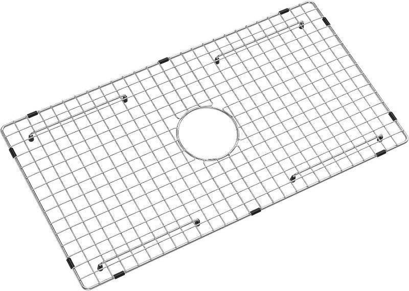 lot 321563 image: Sink Bottom Grid 29-12 X 15-916, Centered Drain with Corner Radius 38, Sink Protector