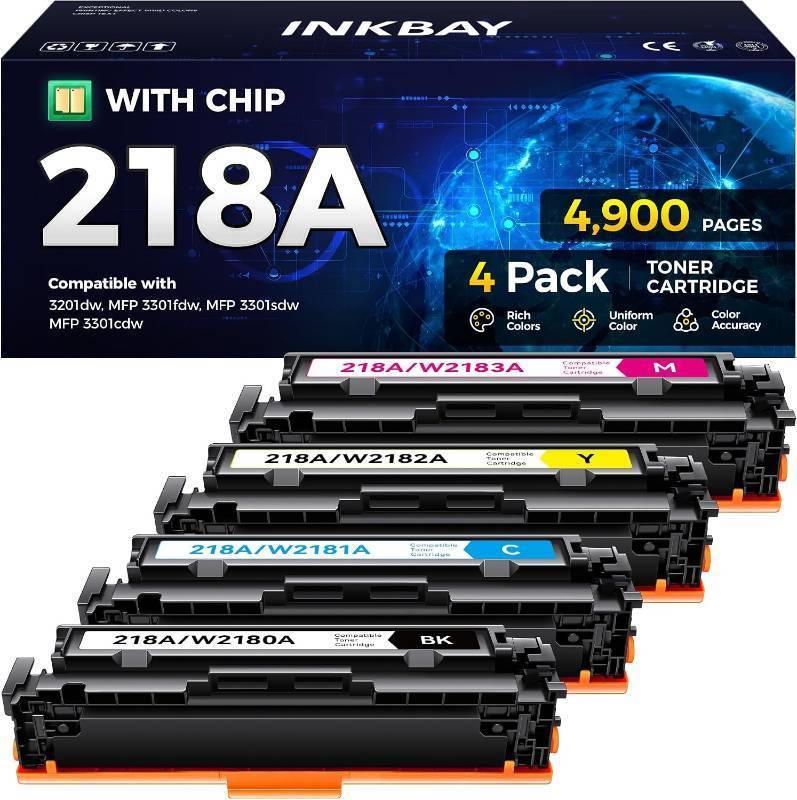 lot 421616 image: 218A Toner Cartridge 4-Pack