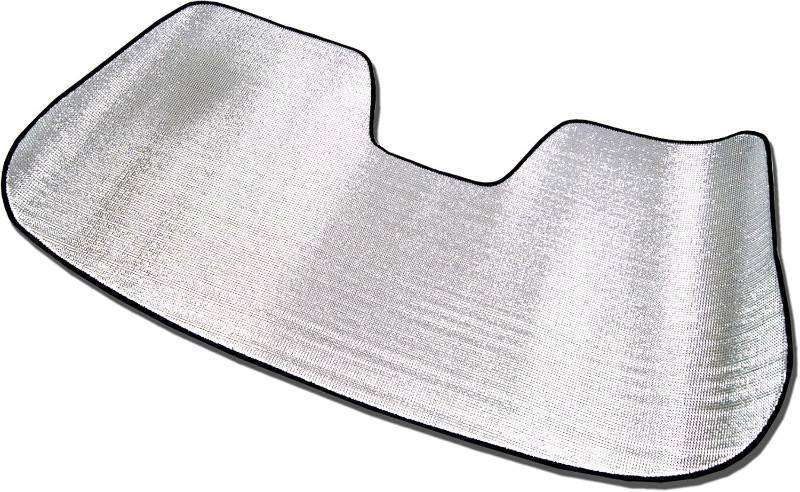 lot 131526 image: Roll Up Car Windshield Sun Shade Protector, Sunshade Visor Silver 1-pc Set