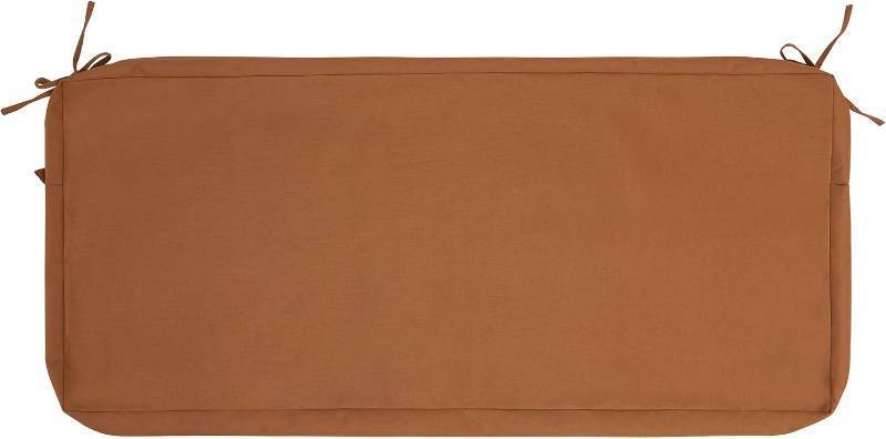 lot 131535 image: FUNHOME Outdoor Bench Cushion Cover 48 x18 x 3 inch,Water Resistant Cover with Zipper&Ties,Fade-Resistant Slipcover,Patio Porch Swing Cushion Cover Replacement Only,No Insert(Caramel Orange)