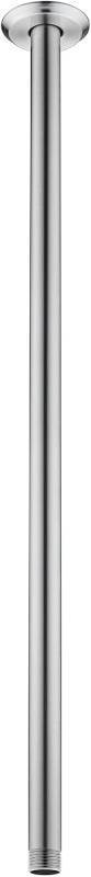 lot 142343 image: 24 Inch Brushed Nickel Ceiling Mount Shower Arm for Rain Shower Head