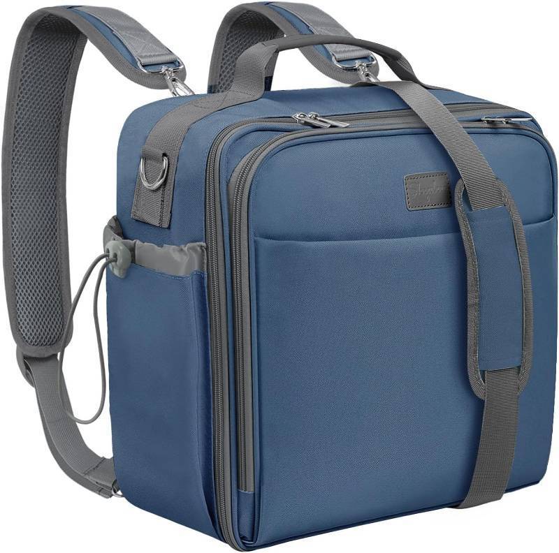 lot 142364 image: SKYDUE 3 Inch 3 Ring Zipper Binder with Shoulder Strap & Handle, 650-Sheet Capacity Zip Up Binder for School, Multi Pocket Organizer for Students & Office Workers, Blue