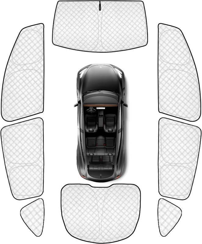 lot 242249 image: KMF 8pcs Thicken Sun Shades for Tesla Model Y 2020-2024 (Not Juniper) Accessories, Tesla Y Full Car Window Covers Sunshade for Windshield Side Rear, UV Block and Blackout Privacy for Camping Outdoor
