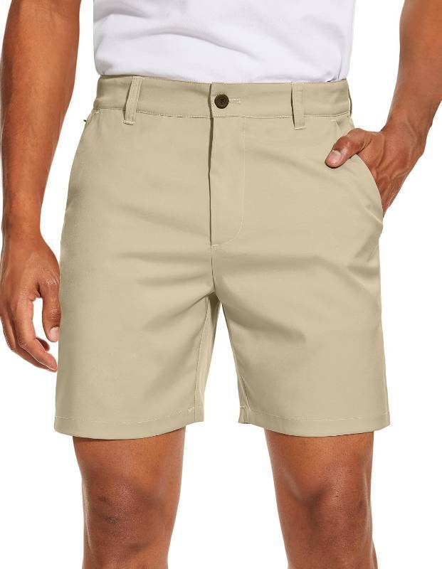lot 351936 image: PULI Mens Golf Dress Shorts Flat Front Hybrid 7 Inch with 5 Pockets (28W)