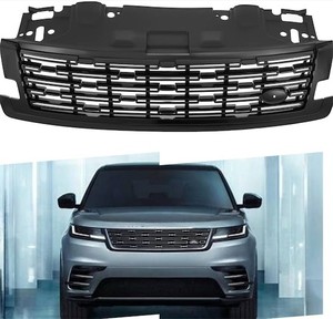 lot 261556 image: Retails for $209 Front Bumper Grille Honeycomb Mesh Fit 2023-2024 Range Rover Chrome Grille