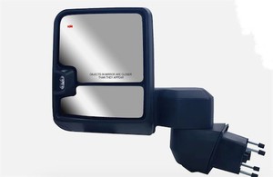 lot 411478 image: Retails for $137 Driver Left Side Black Tow Mirror For 19-25 Chevy Silverado GMC Sierra 2500HD