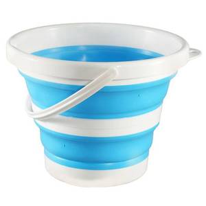 lot 1857 image: Collapsible Water Bucket 1.3 Gallon 5L Foldable Plastic