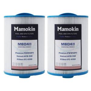 lot 1886 image: Mamokin Spa Filter Replacement Cartridge PWW50P3 6CH-940 2 Pack