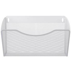 lot 2012 image: EasyPAG Metal Mesh Wall File Organizer for LetterA4 Folders, White