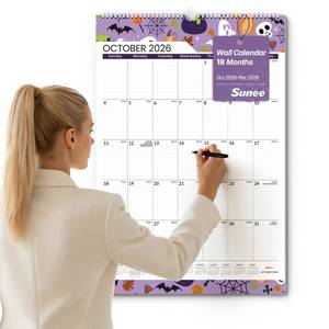 lot 2029 image: SUNEE Wall Calendar 2026-2027 18 Month Large 22.75x15.5 Inch Vertical