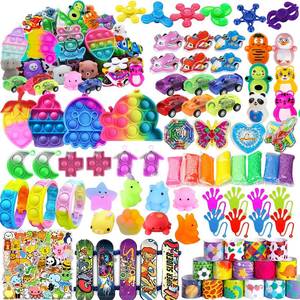 lot 2041 image: Liovccty 128 Pcs Kids Party Favor Toys Set Fidget Toys Pinata Stuffers