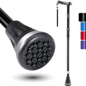 lot 2048 image: Rehand Foldable Adjustable Walking Cane Heavy Duty with Travel Bag
