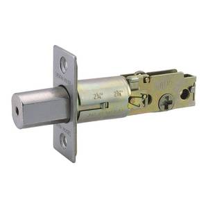 lot 2393 image: Design House Deadbolt Latch 2-Way Satin Nickel Pro Series