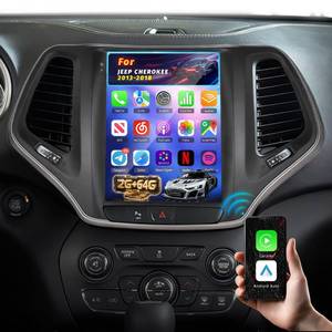 lot 2397 image: Volxcereo Vertical Car Radio 2GB64GB Android Jeep Cherokee 2013-2018  Retail $189.99