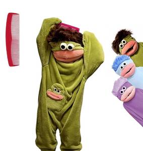 lot 2423 image: Kiamztop Kids Big Mouth Monster Onesie Costume with Giant Comb