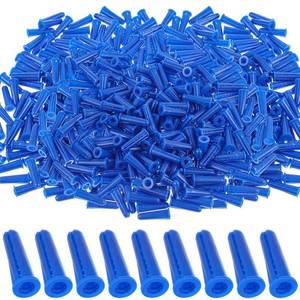 lot 2432 image: Glooglitter Blue Plastic Wall Anchors for Drywall 10-12 x 1 Inch 1000 Pcs