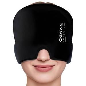 lot 2433 image: ONLYCARE Migraine Relief Cap Reusable Gel Ice Pack Mask Head Wrap