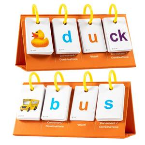 lot 2434 image: Alened Phonics Flash Cards CVC Word Builder Sight Words Kindergarten 123 Cards