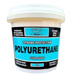 lot 2440 image: CrystaLac Water Based Polyurethane Clear Gloss 8oz Mini