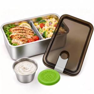 lot 2459 image: Seyilei Stainless Steel Bento Lunch Box 1250ML Microwavable Leakproof