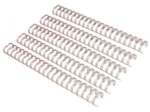 lot 2494 image: RAYSON Binding Wire 58 Inch 21 Pitch 21 Loop Rose Gold 145 Sheet 50 Pack
