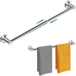 lot 5656 image: MGahyi Adjustable Stainless Steel Bathroom Towel Rack 13.18-24 In