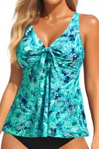 lot 6055 image: Yonique Womens Tankini Swim Top Loose Fit Bathing Suit