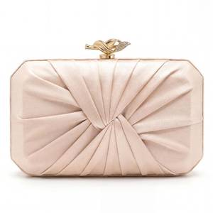 lot 6056 image: CHUNLI Pleated Satin Clutch Purse for Women Evening Bag 7.9 x 4.7 x 1.9 Inch