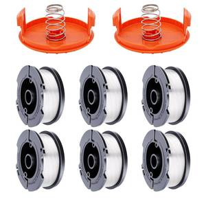 lot 6067 image: Hechuang Trimmer Line Spool 0.065 Inch 30ft 8 Pack for Black & Decker AF-100
