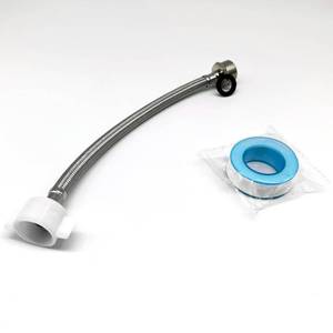 lot 6078 image: LAFULER Toilet Connector Extension 10.5 Inch Stainless Steel Braided Hose