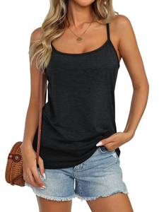 lot 6085 image: Micticsi Womens Spaghetti Strap Tank Top Loose Fit Sleeveless Camisole