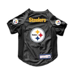 lot 6092 image: Littlearth NFL Pittsburgh Steelers Stretch Pet Jersey Team Color Medium