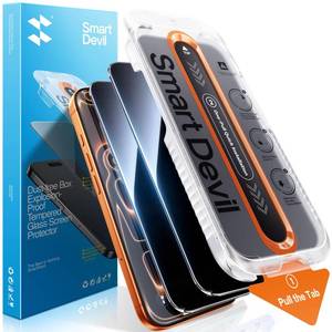 lot 6099 image: SMARTDEVIL Privacy Screen Protector 2 Pack 28° for iPhone 17 Pro