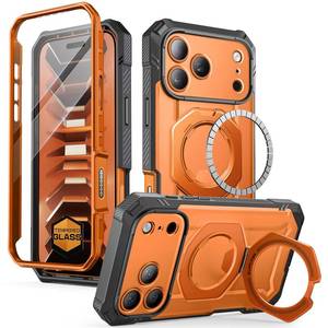 lot 6110 image: SUPCASE Case for iPhone 18 Pro Max with Tempered Glass Screen Protector, Coral