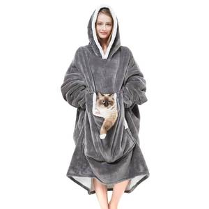 lot 7554 image: Cozystar Wearable Blanket Hoodie with Giant Pet Pocket, One Size