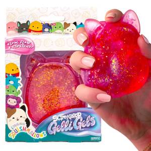 lot 8026 image: Horizon Group USA Slimygloop Gelli Gel Pink Squishmallows Glitter Fidget Toy