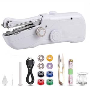 lot 8058 image: BAIJNGO Cordless Handheld Single Thread Sewing Machine White