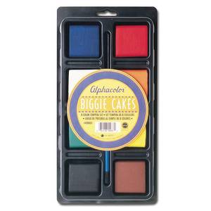 lot 8068 image: Derwent Alphacolor Concentrated Tempera Paint Cake Tray Set 8 Colors 428003