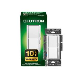lot 8082 image: Lutron Diva LED Paddle Dimmer Switch Single Pole3-Way