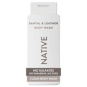 lot 8083 image: Native Body Wash Santal & Leather Scent, 18 fl oz