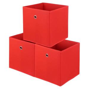 lot 9207 image: uxcell 3 Pack Storage Cubes 12x12x12 for Organizing Red