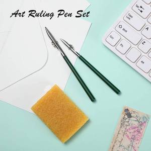 lot 10293 image: Zonon 6 Pcs Art Ruling Pen for Masking Fluid and Glue Residue Eraser, Green