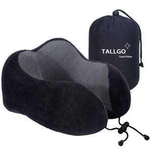 lot 13262 image: TALLGO Travel Neck Pillow Memory Foam U Shaped Black