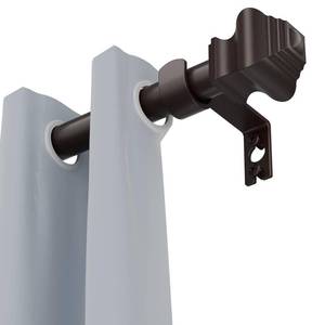 lot 13278 image: Brunttype Curtain Rod 36-48 Inch 58 Inch Bronze Adjustable Stainless Steel