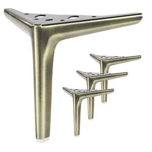 lot 13281 image: Anterrific Antique Brass Furniture Legs 7 Inch Set of 4