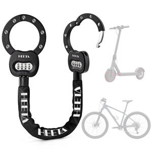 lot 13292 image: HEETA Electric Scooter Lock 4 Digit Combination Anti Theft Bicycle Lock