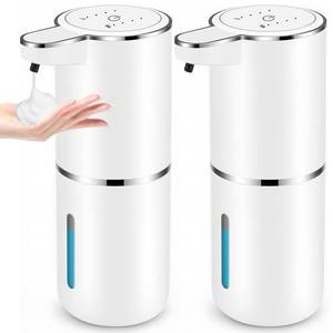lot 13328 image: VZZNN 2 Pack Automatic Foaming Soap Dispenser Touchless Wall Mount IPX5