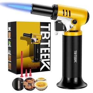 lot 13334 image: TBTeek Butane Torch Lighter 2500°F Adjustable Flame With Fuel Gauge