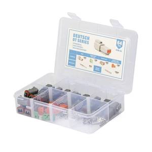 lot 13336 image: IWISS Deutsch DT 2 Pin Gray Connector Kit Size 16 Solid Contact 8 Sets